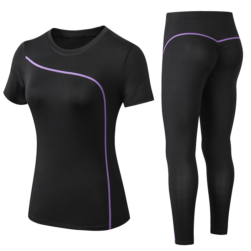 Short-Sleeved Quick-Dry Top and Long Leggings - Orkafit UK