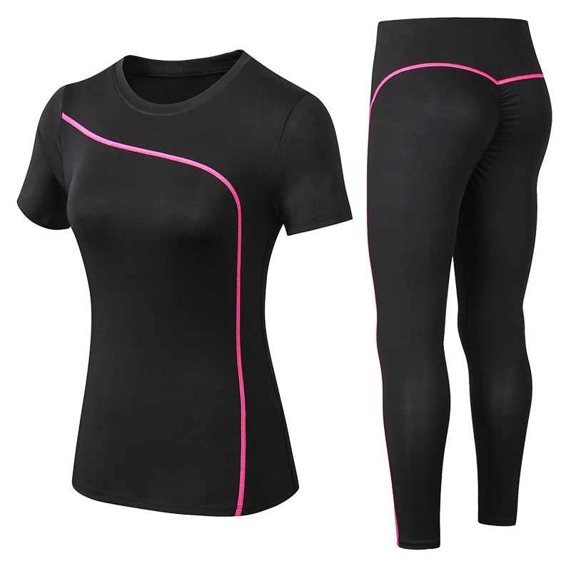 Short-Sleeved Quick-Dry Top and Long Leggings - Orkafit UK