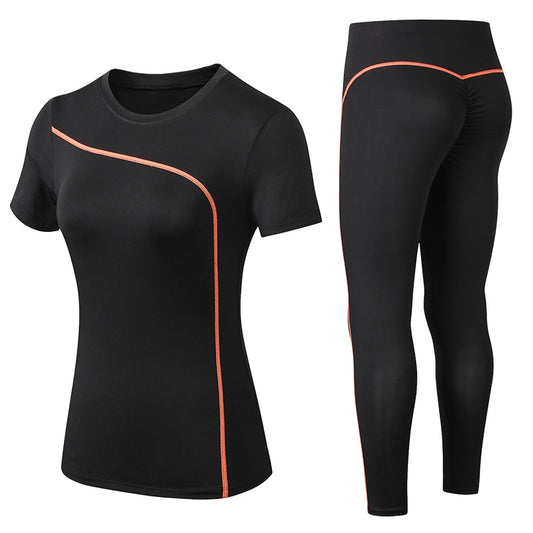 Short-Sleeved Quick-Dry Top and Long Leggings - Orkafit UK
