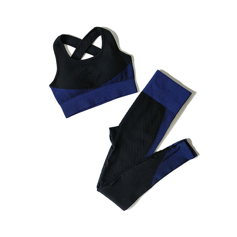 Zipper Long Sleeve Crop Top and Leggings Set - Orkafit UK