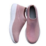 Women Vulcanized Shoes High Quality Women Sneakers Slip On Flats Shoes Women Loafers Plus Size 42 Walking Flat - Orkafit UK