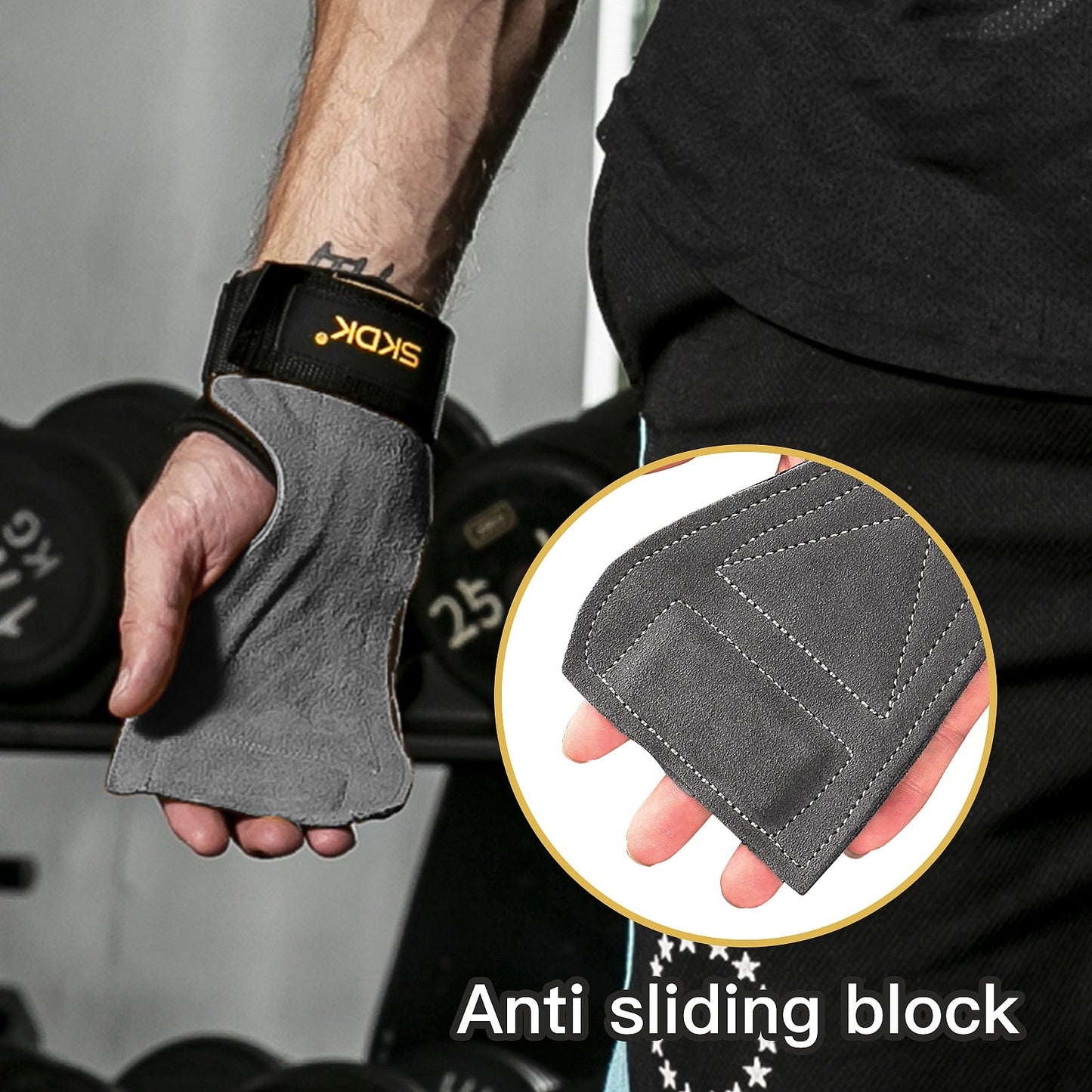 Cowhide Gym Grips - Orkafit UK
