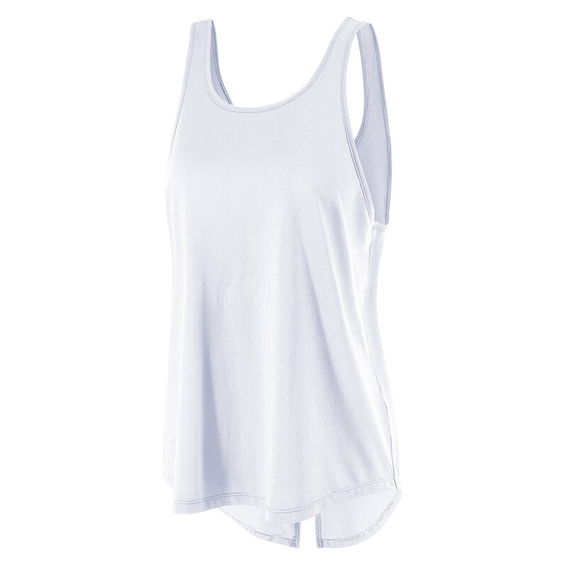 Sleeveless Yoga Gym Vest with Quick-Dry Technology - Orkafit UK