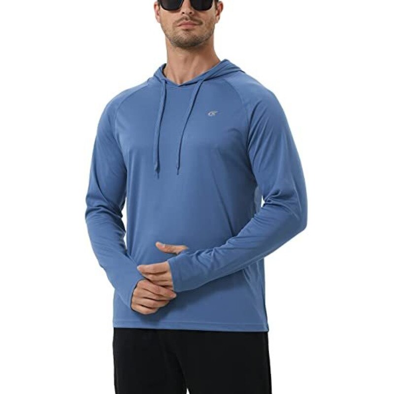 Long Sleeve UPF 50+ Hooded Athletic Hoodie - Orkafit UK