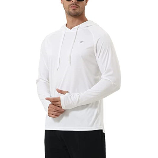 Long Sleeve UPF 50+ Hooded Athletic Hoodie - Orkafit UK