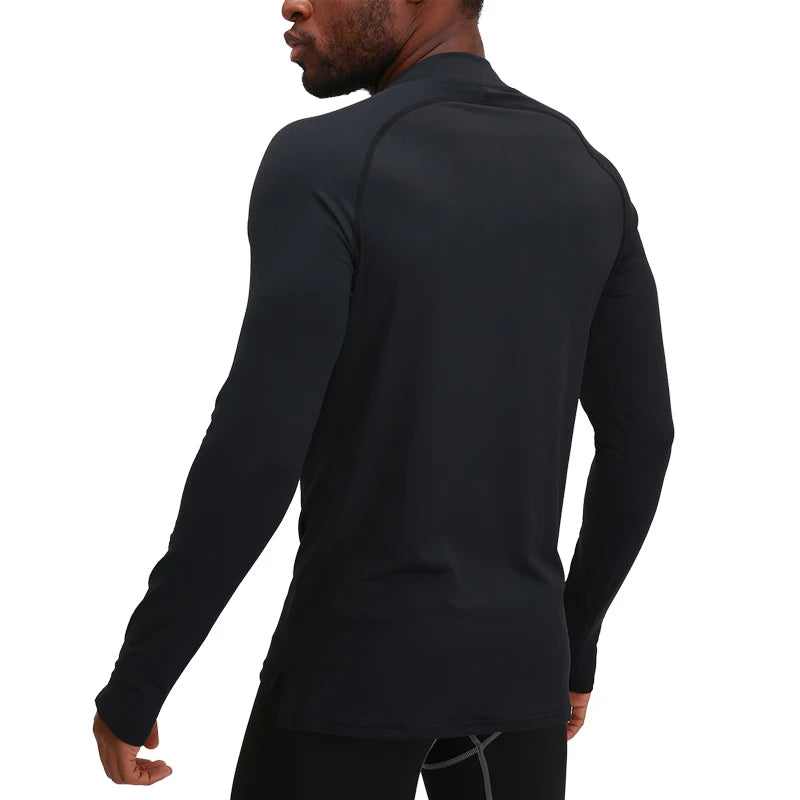 Men's Half Zip Compression Top