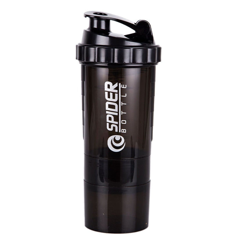 Protein Power 3-Layer Shaker Protein Bottle - Orkafit UK