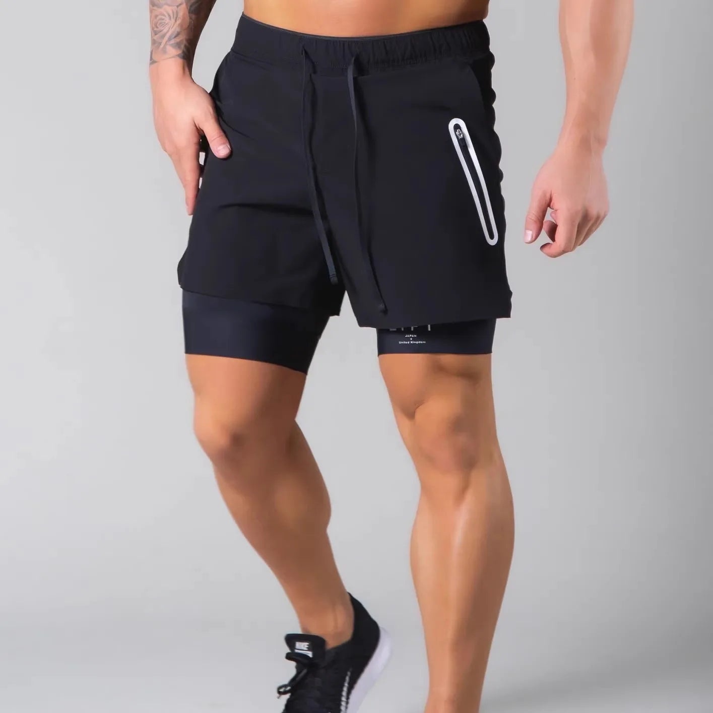 LYFT Men's Gym Training Shorts - Double Layered Compression - Orkafit UK