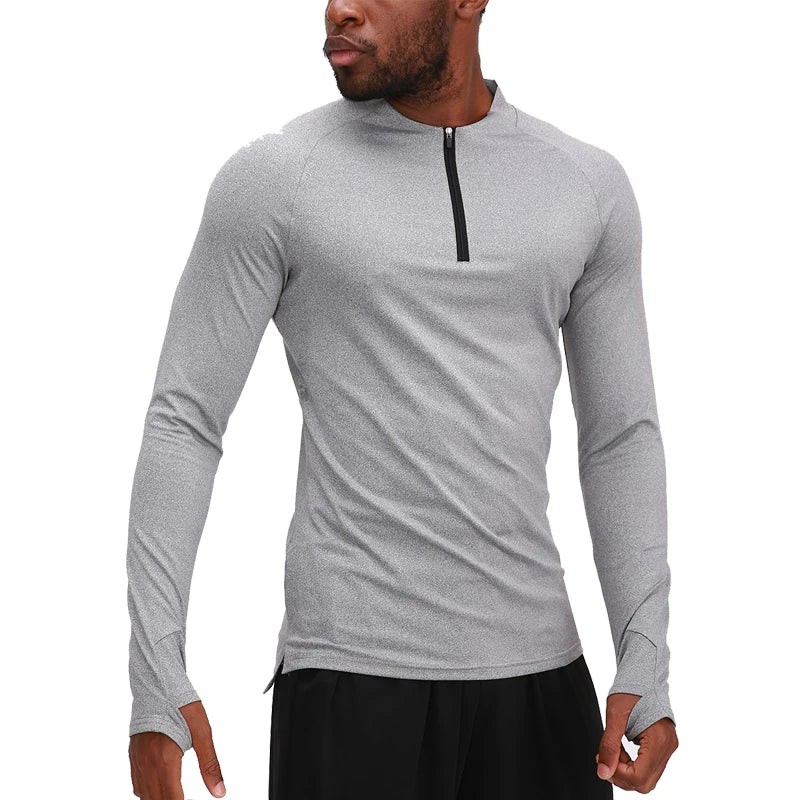 Men's Half Zip Compression Top