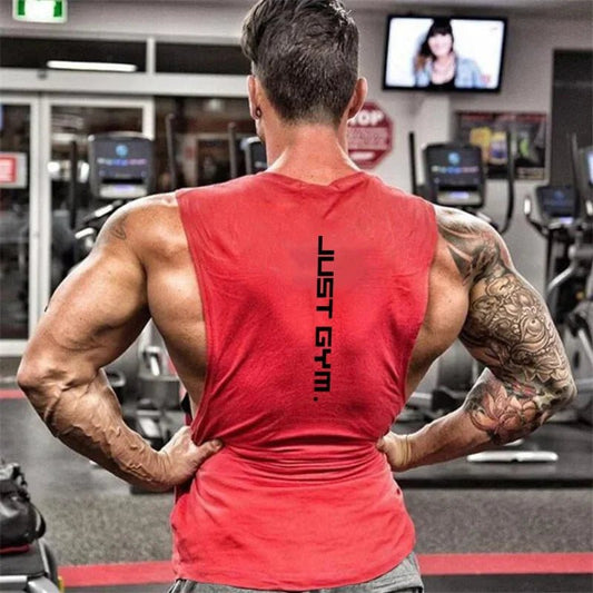 "Just Gym" Cotton Muscle Vest - Orkafit UK