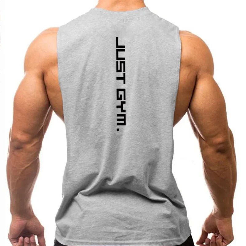 "Just Gym" Cotton Muscle Vest - Orkafit UK